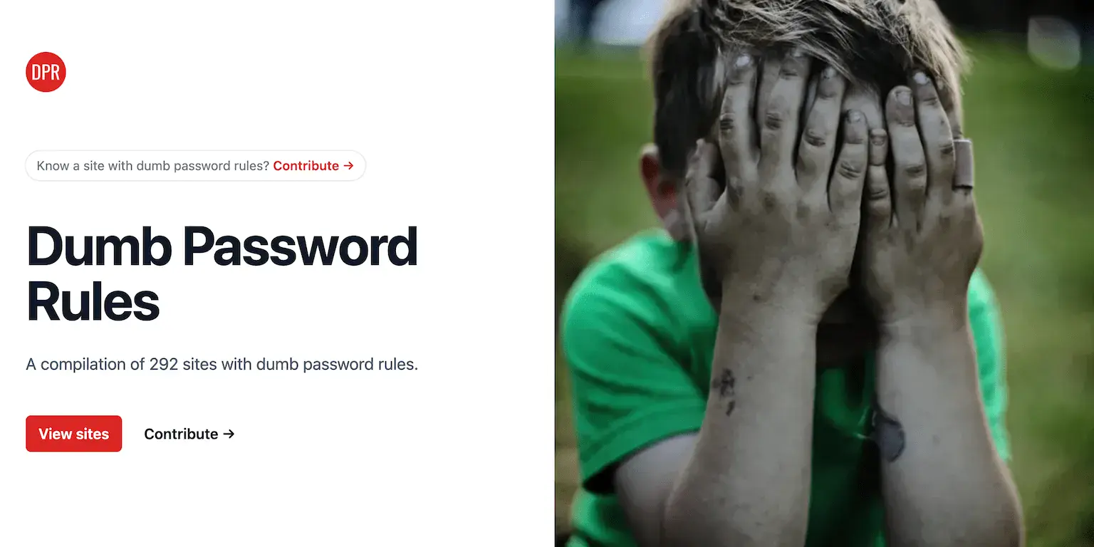 Dumb Password Rules